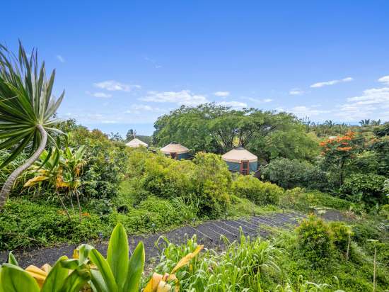 Ocean views from the yurts